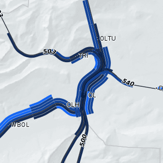 Visualizing a train network with GeoServer rendering transformations Teaser